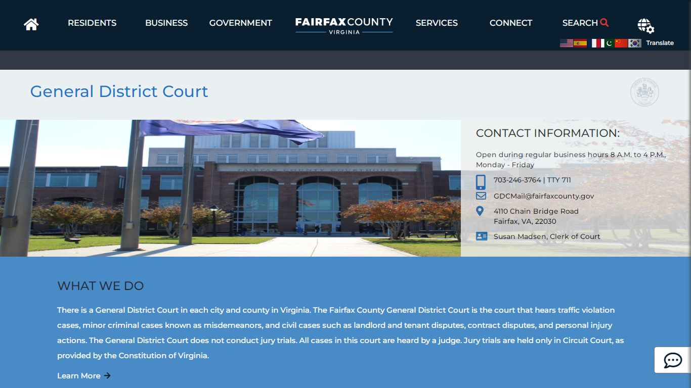 General District Court | General District Court - Fairfax County, Virginia